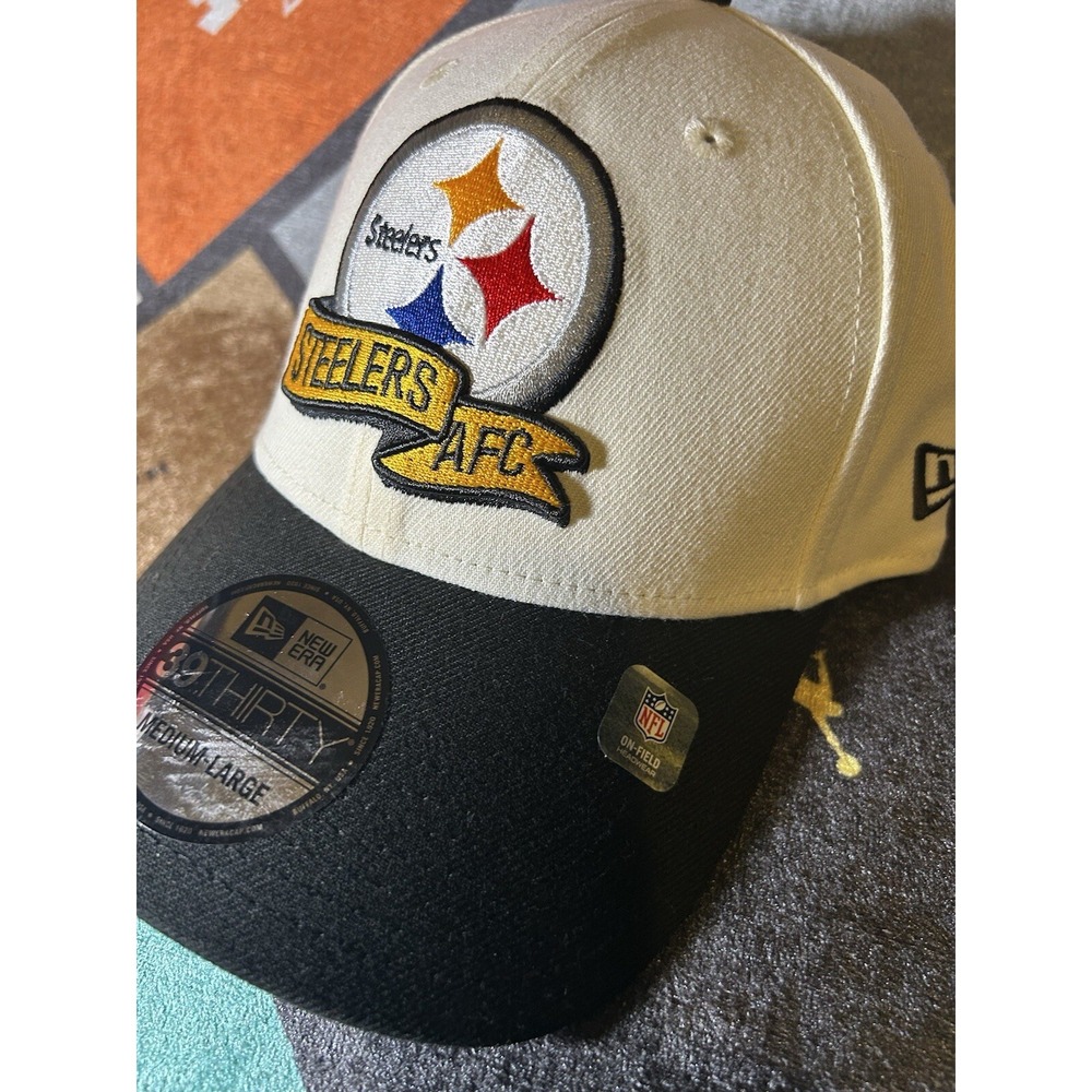 New Era Pittsburgh Steelers Hat / Medium Large Fit